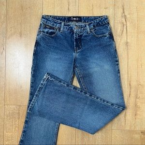 Low rise flare jeans